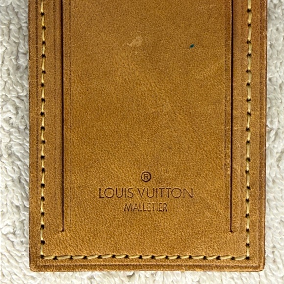 Vintage Louis Vuitton Luggage Tag and Poignier in Vachetta Leather (11E) - Picture 4 of 7